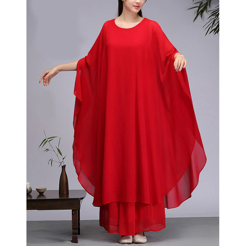Buddha Stones Semplice Modello Midi Vestito Pantaloni Gamba Larga Meditazione Spirituale Zen Pratica Yoga Danza Abbigliamento - Image 12