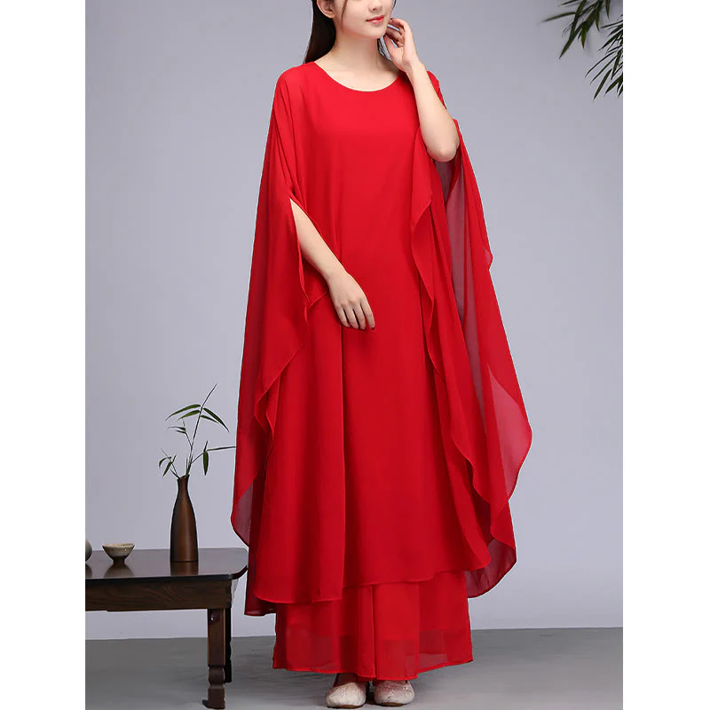 Buddha Stones Semplice Modello Midi Vestito Pantaloni Gamba Larga Meditazione Spirituale Zen Pratica Yoga Danza Abbigliamento - Image 13