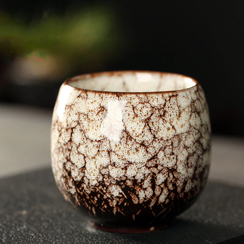 Buddha Stones Semplice multicolore Forno Cambiamento Cinese Jianzhan Tazza da tè in ceramica Kung Fu Tazza da tè 110ml - Image 14
