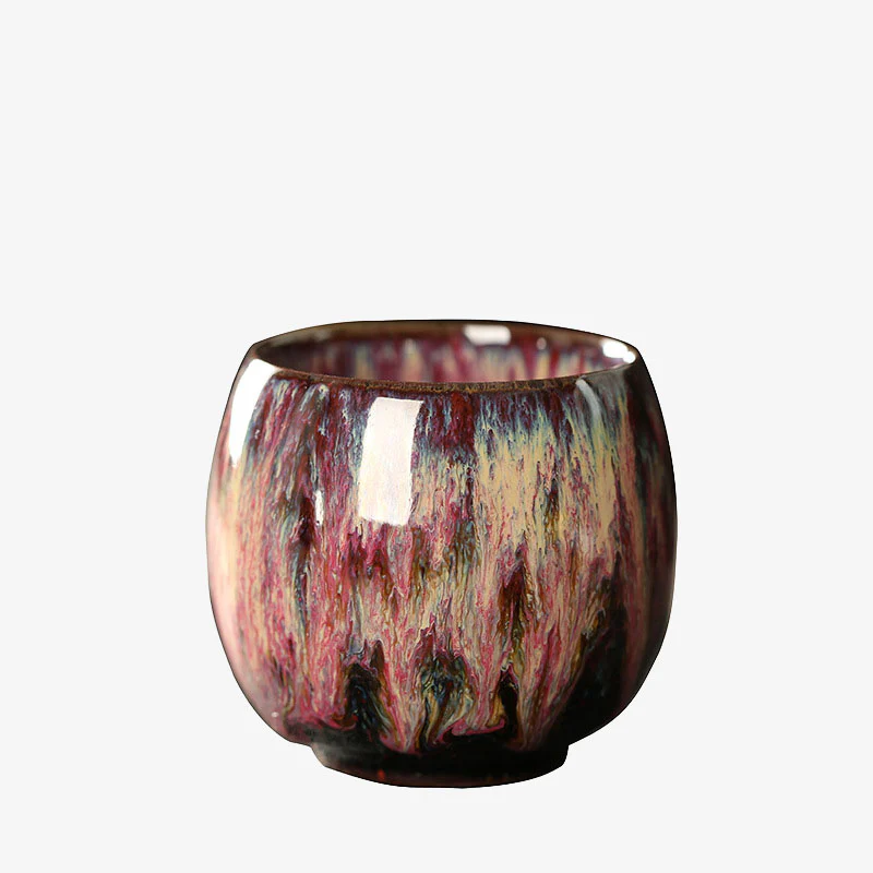 Buddha Stones Semplice multicolore Forno Cambiamento Cinese Jianzhan Tazza da tè in ceramica Kung Fu Tazza da tè 110ml - Image 5