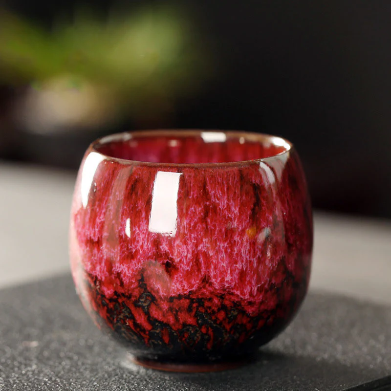 Buddha Stones Semplice multicolore Forno Cambiamento Cinese Jianzhan Tazza da tè in ceramica Kung Fu Tazza da tè 110ml - Image 9