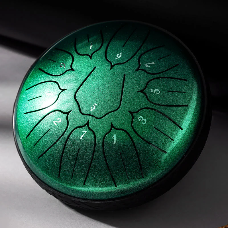 Buddha Stones Steel Tongue Drum Sound Healing Meditazione Yoga Lotus Drum Kit 11 Note 6 Pollici - Image 12