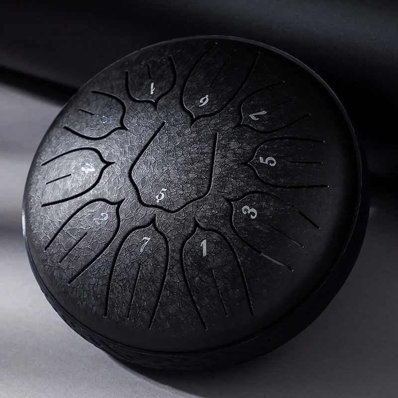 Buddha Stones Steel Tongue Drum Sound Healing Meditazione Yoga Lotus Drum Kit 11 Note 6 Pollici - Image 17