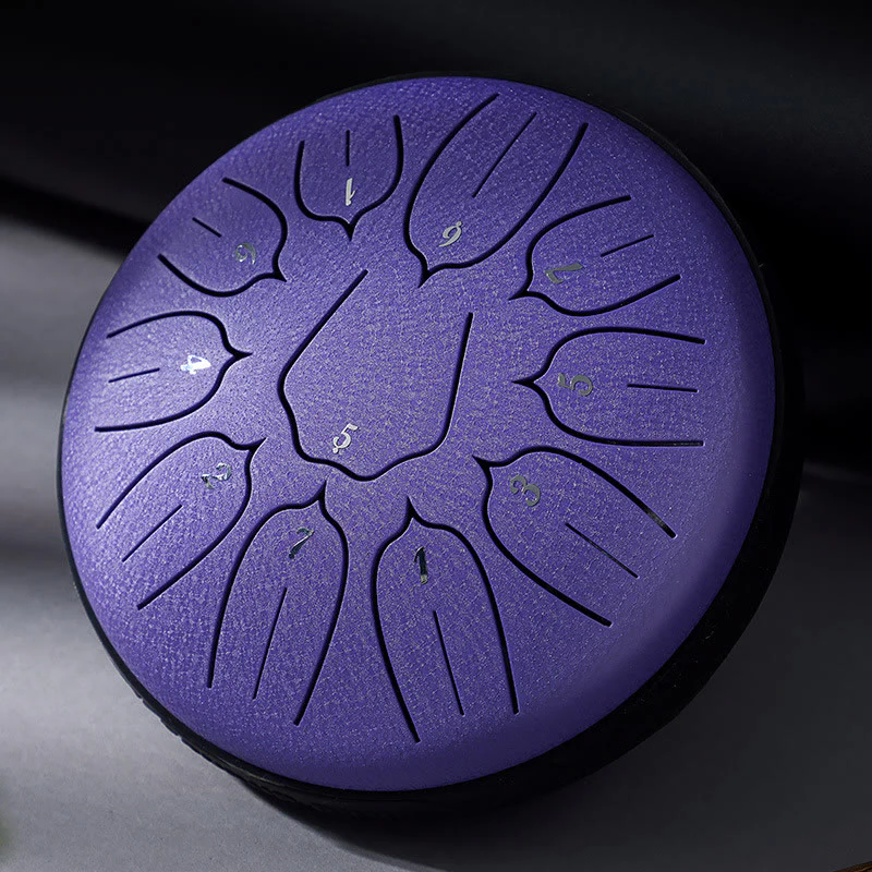 Buddha Stones Steel Tongue Drum Sound Healing Meditazione Yoga Lotus Drum Kit 11 Note 6 Pollici - Image 4