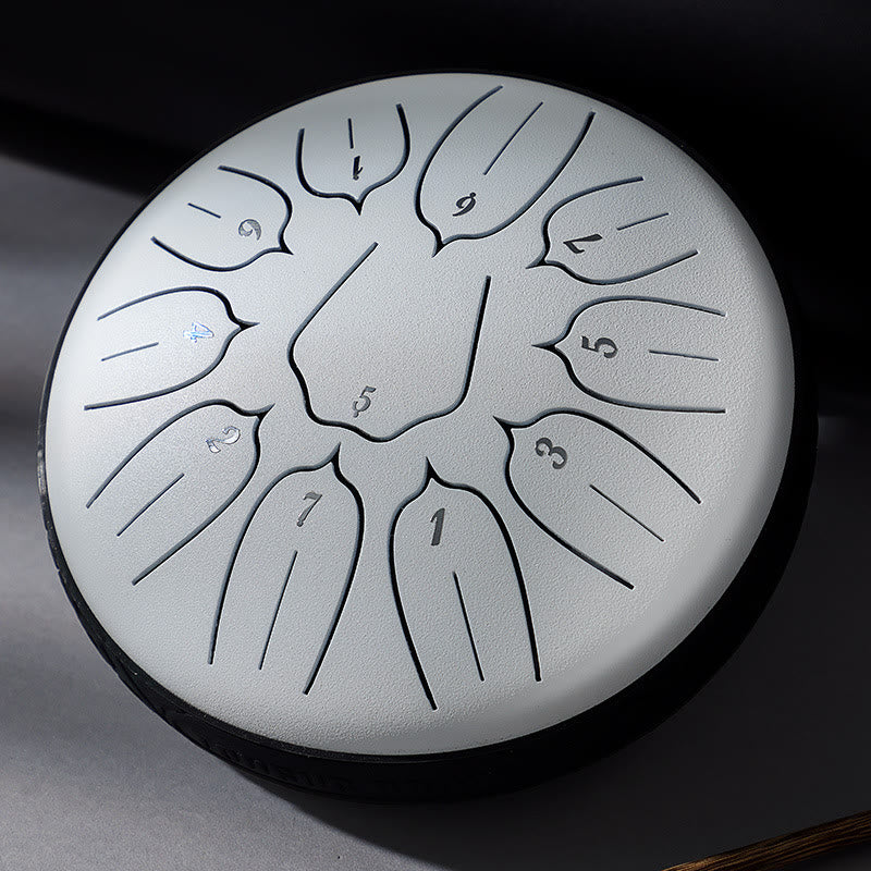 Buddha Stones Steel Tongue Drum Sound Healing Meditazione Yoga Lotus Drum Kit 11 Note 6 Pollici - Image 6