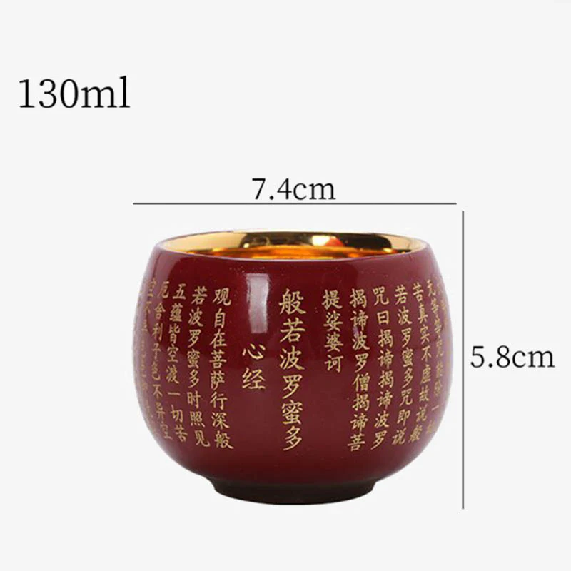 Buddha Stones Sutra del cuore Mantra della grande compassione Tazza da tè in ceramica incisa Tazza da tè Kung Fu - Image 8