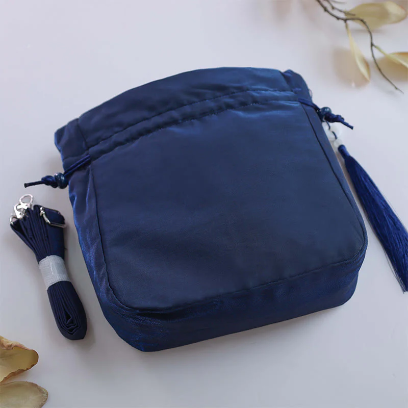 Buddha Stones Suzhou Ricamo Coniglio Loto Epiphyllum Peonia Magnolia Tote Borsa a tracolla Borsa a tracolla Borsa a mano - Image 16