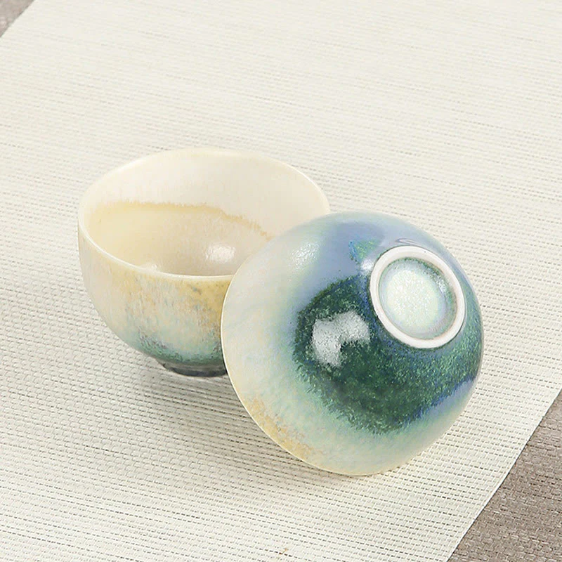 Buddha Stones Tazza da tè in ceramica verde creativa Tazze da tè Kung Fu - Image 11