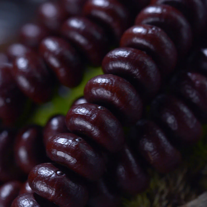 Buddha Stones Tibet naturale 108 Mala Beads Purple Bodhi Seed Bracciale della ricchezza - Image 7