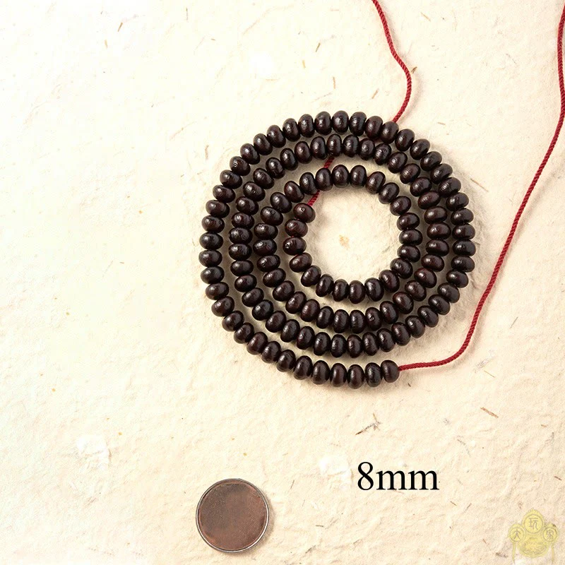 Buddha Stones Tibet naturale 108 Mala Beads Purple Bodhi Seed Bracciale della ricchezza - Image 9