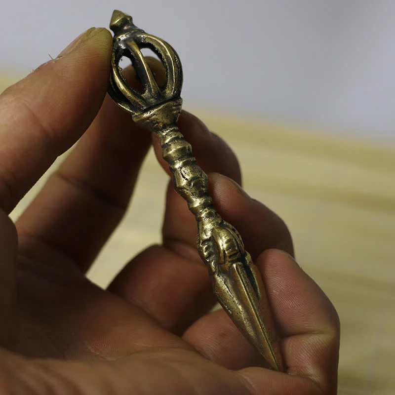 Buddha Stones Tibet Nove fili Vajra Dorje Potere spirituale Decorazione - Image 3
