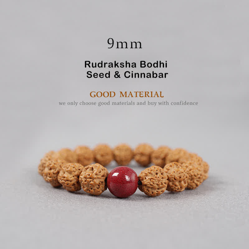 Buddha Stones Tibet Rudraksha Bodhi Seed Dzi Bead Ambra Turchese Bracciale della Ricchezza - Image 11