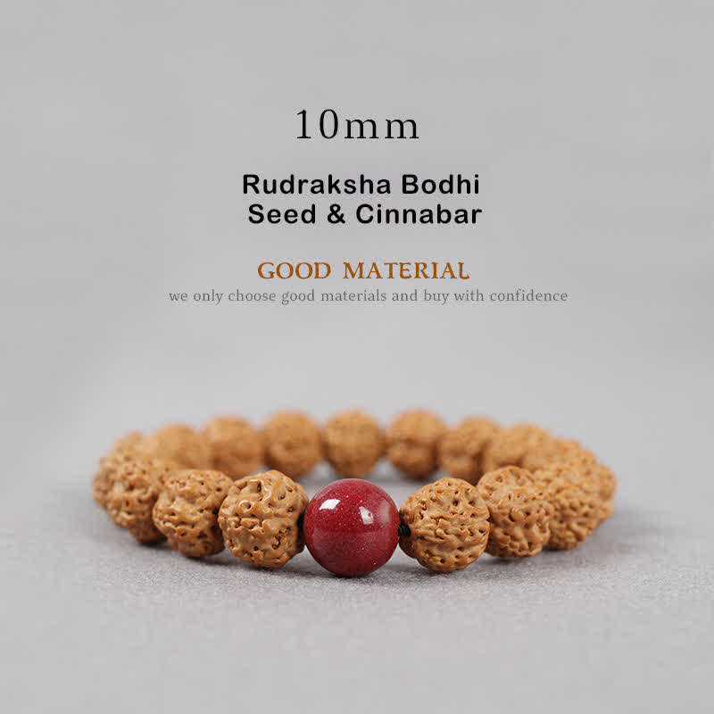 Buddha Stones Tibet Rudraksha Bodhi Seed Dzi Bead Ambra Turchese Bracciale della Ricchezza - Image 17