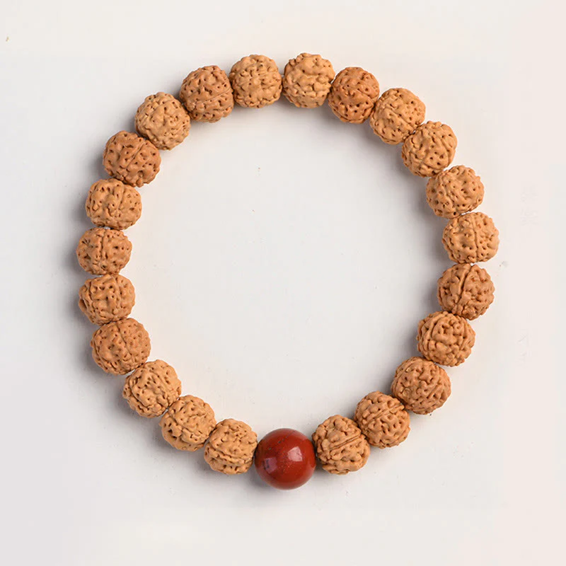 Buddha Stones Tibet Rudraksha Bodhi Seme Ricchezza Auspicio Bracciale - Image 12