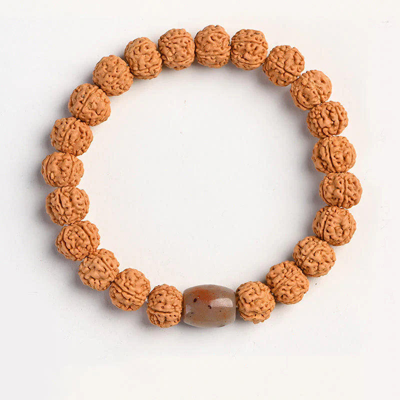 Buddha Stones Tibet Rudraksha Bodhi Seme Ricchezza Auspicio Bracciale - Image 17