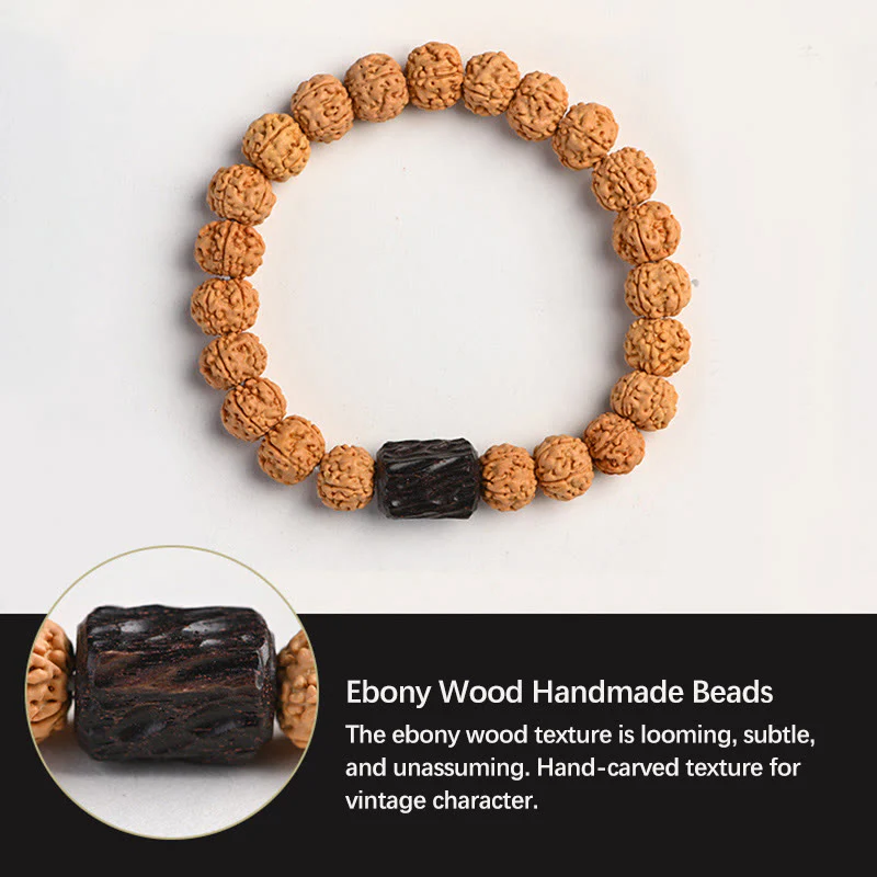 Buddha Stones Tibet Rudraksha Bodhi Seme Ricchezza Auspicio Bracciale - Image 23