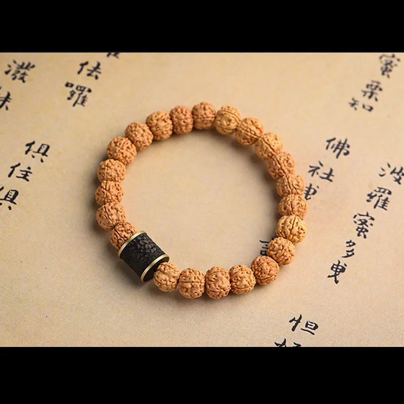 Buddha Stones Tibet Rudraksha Bodhi Seme Ricchezza Auspicio Bracciale - Image 25