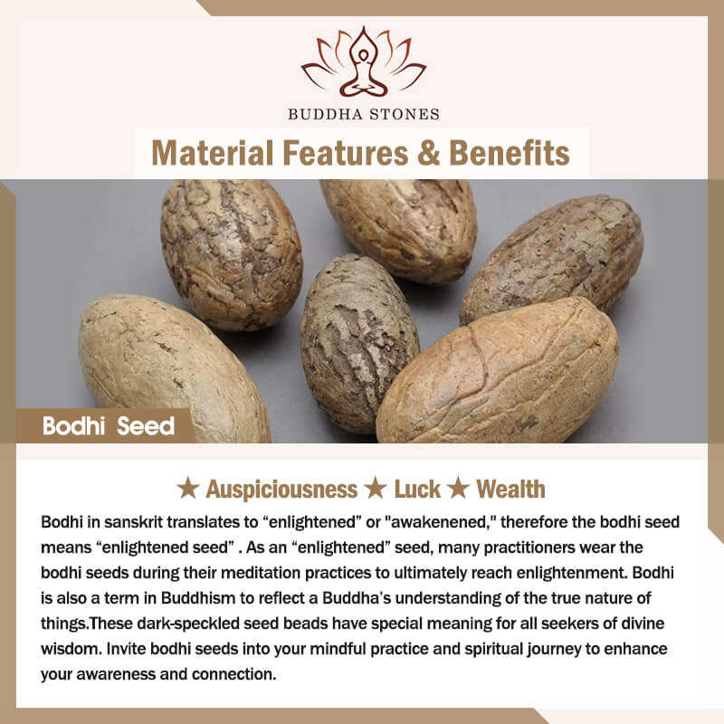 Buddha Stones Tibet Rudraksha Bodhi Seme Ricchezza Auspicio Bracciale - Image 35