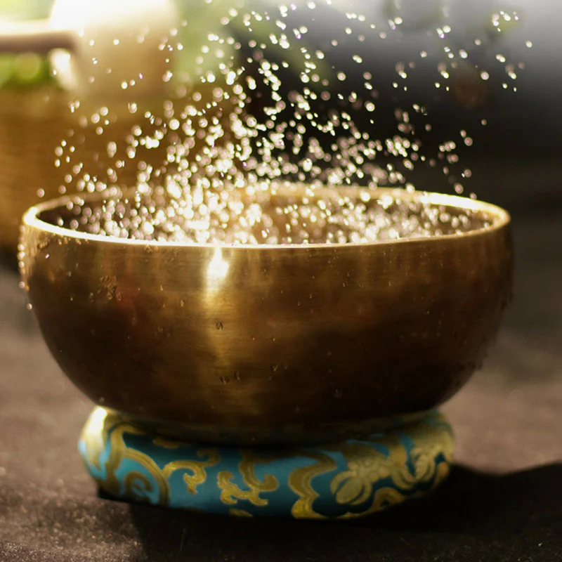 Buddha Stones Tibetan Sound Bowl Artigianale per Guarigione e Meditazione Set di Campane Tibetane per Canto ad Energia Positiva - Image 7