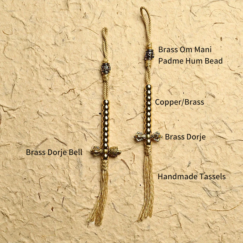 Buddha Stones Tibetano 108 Mala Beads Onice Nero Tre Occhi Dzi Beads Bracciale di Protezione - Image 5