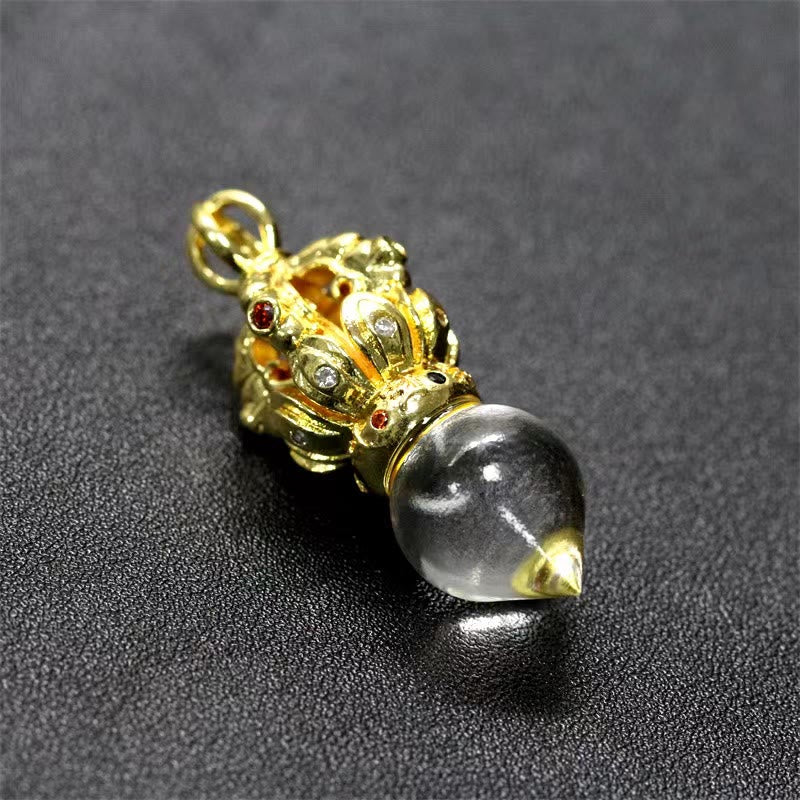 Buddha Stones Tibetano Dorje Vajra 4 punte Loto Liuli Cristallo Forza Collana Pendente - Image 25