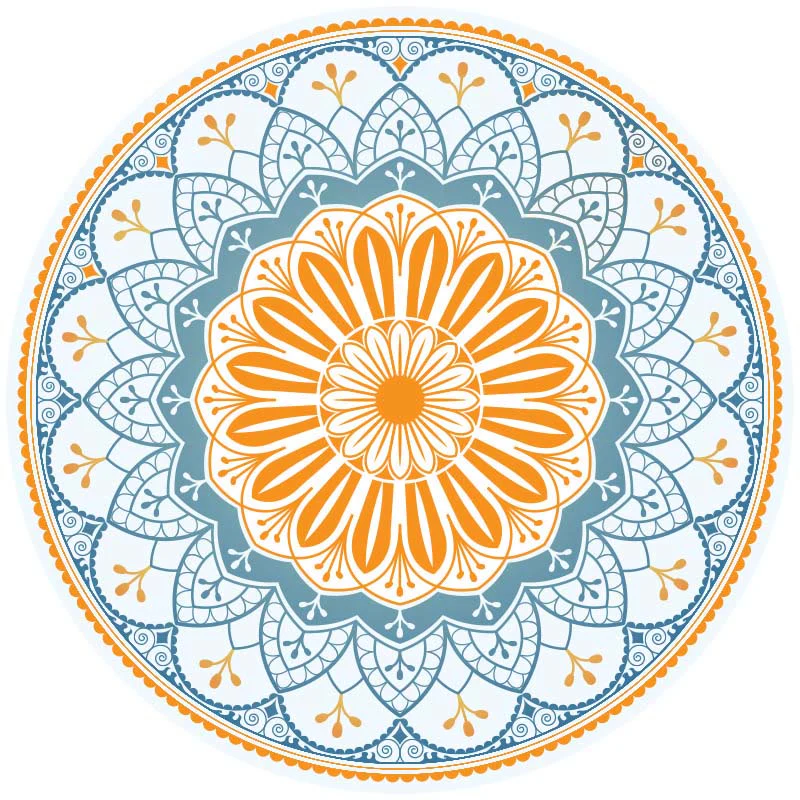 Buddha Stones Tibetano Lotus Mandala Illuminazione Pieghevole Tappetino da Yoga in Gomma Naturale Decorazione - Image 12
