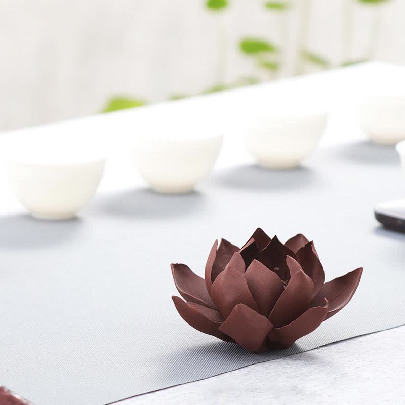 Buddha Stones Tibetano Lotus Pace Positiva Bruciatore di Incenso Decorazione - Image 8