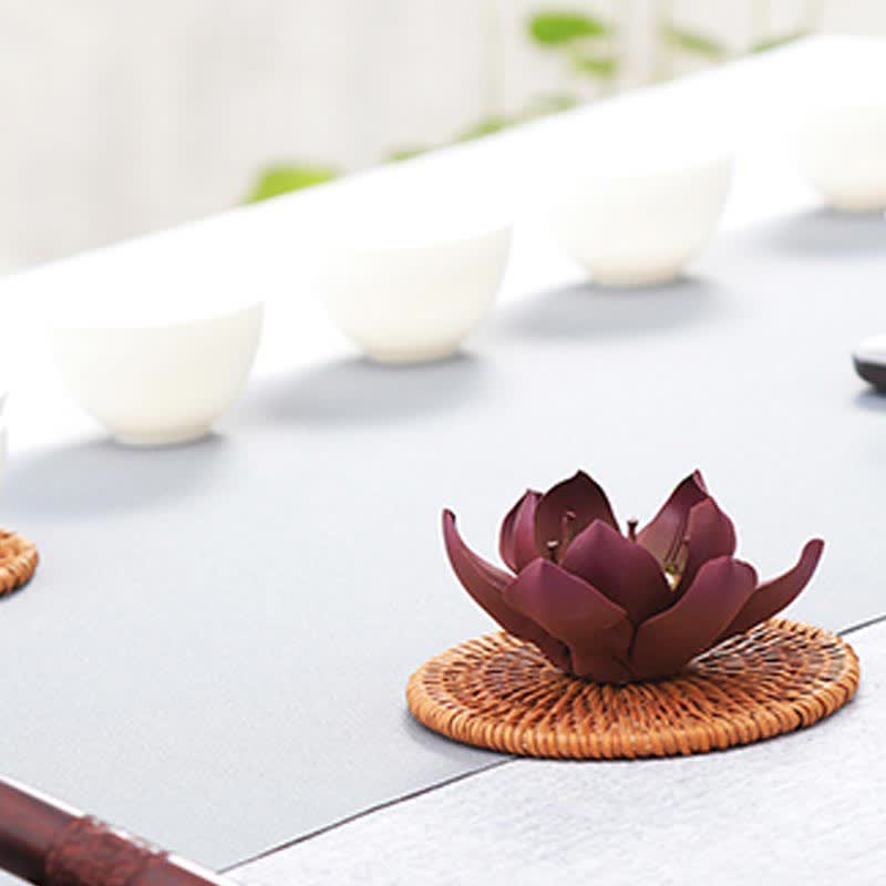 Buddha Stones Tibetano Lotus Pace Positiva Bruciatore di Incenso Decorazione - Image 9