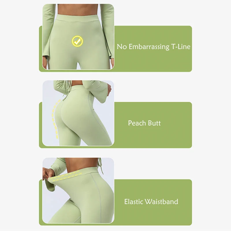 Buddha Stones Top senza spalline a maniche lunghe con reggiseno e pantaloni svasati, completo fitness e yoga - Image 5