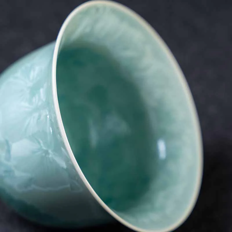 Buddha Stones tradizionale smaltato ceramica Gaiwan Sancai tazza da tè Kung Fu tazza da tè e piattino con coperchio 180ml - Image 6