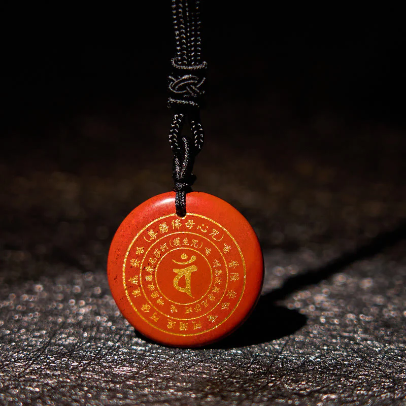 Buddha Stones Vairocana Tathagata Mantra Sanscrito Vari Cristalli Ossidiana Nera Avventurina Verde Forza Collana Pendente - Image 25
