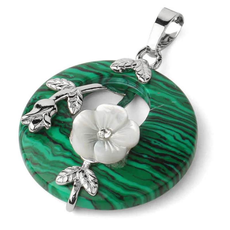 Buddha Stones Vari cristalli Ametista Avventurina verde Fiore Collana pendente curativa - Image 14