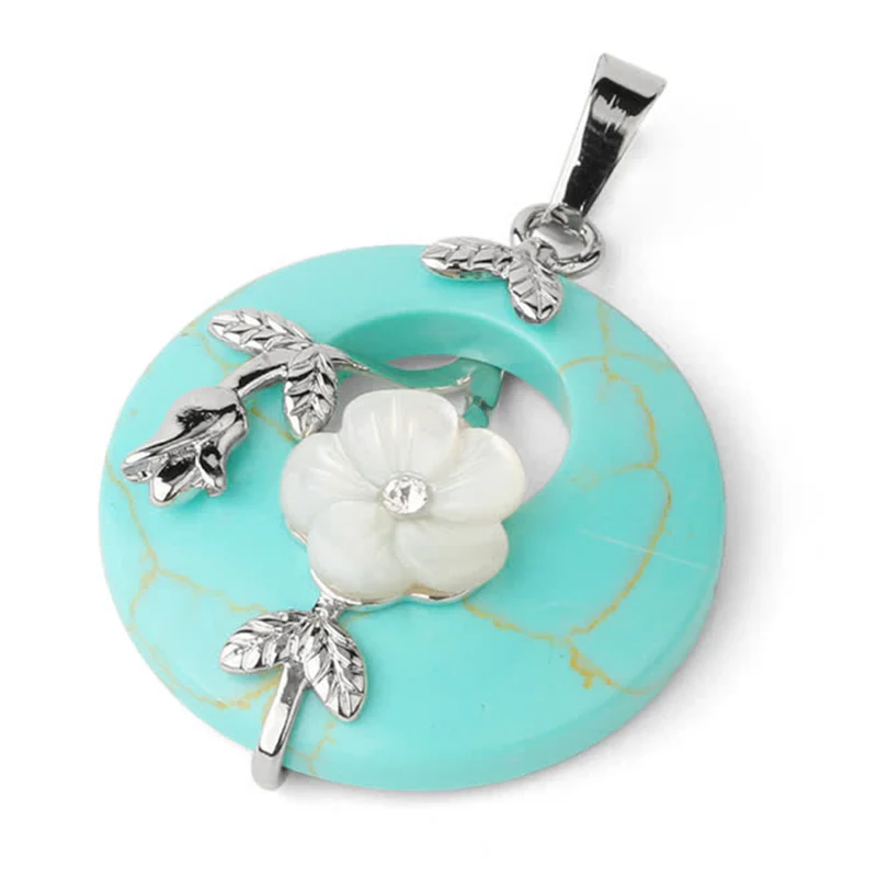 Buddha Stones Vari cristalli Ametista Avventurina verde Fiore Collana pendente curativa - Image 22