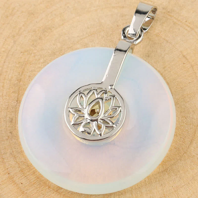 Buddha Stones Vari cristalli Ametista Cristallo rosa Loto Collana pendente curativa - Image 13