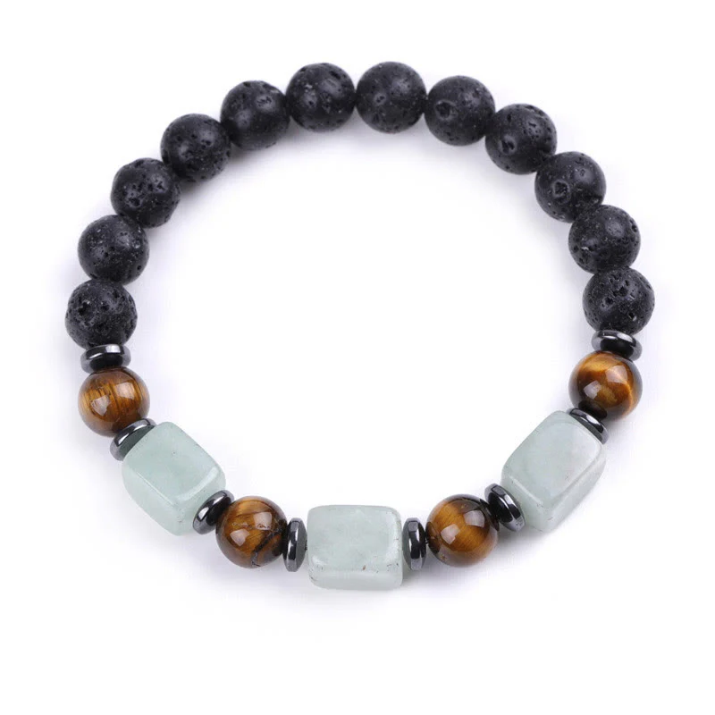 Buddha Stones Vari Cristalli Pietra lavica Bracciale Calma - Image 27