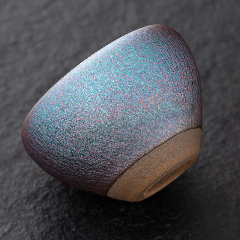 Buddha Stones Vintage Viola Arcobaleno Cinese Jianzhan Forno Cambiamento Tazza da Tè in Porcellana Tazza da Tè Kung Fu - Image 4