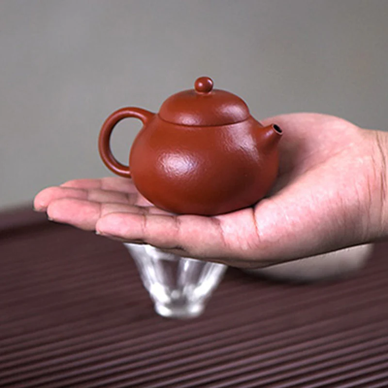 Buddha Stones Yixing Tutto Fatto a Mano Wen Dan Marrone Viola Argilla Kung Fu Teiera - Image 18