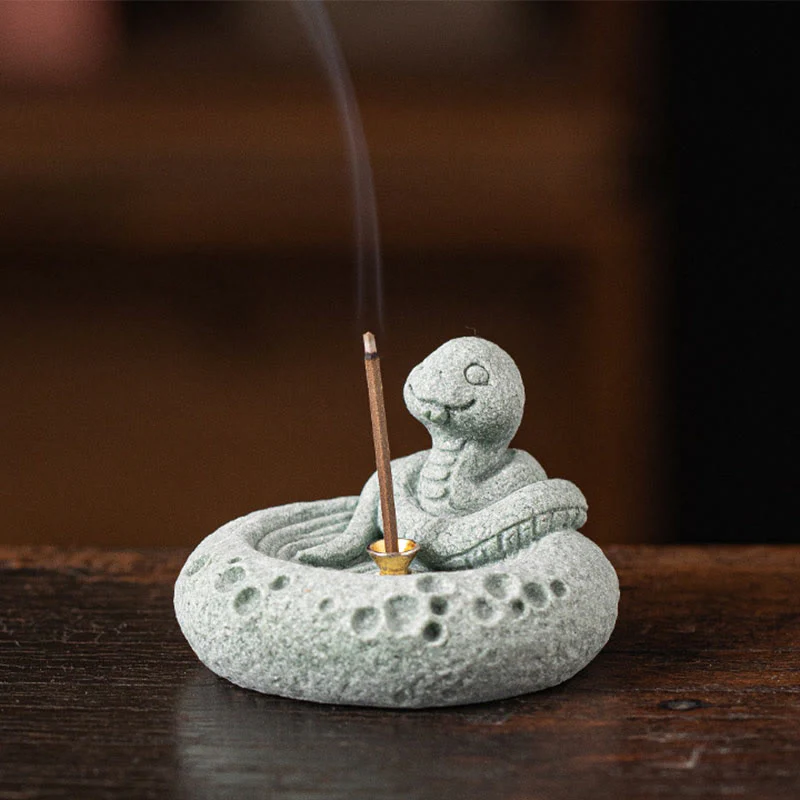 Buddha Stones Zodiaco cinese Bruciatore di incenso curativo Decorazione da scrivania - Image 3