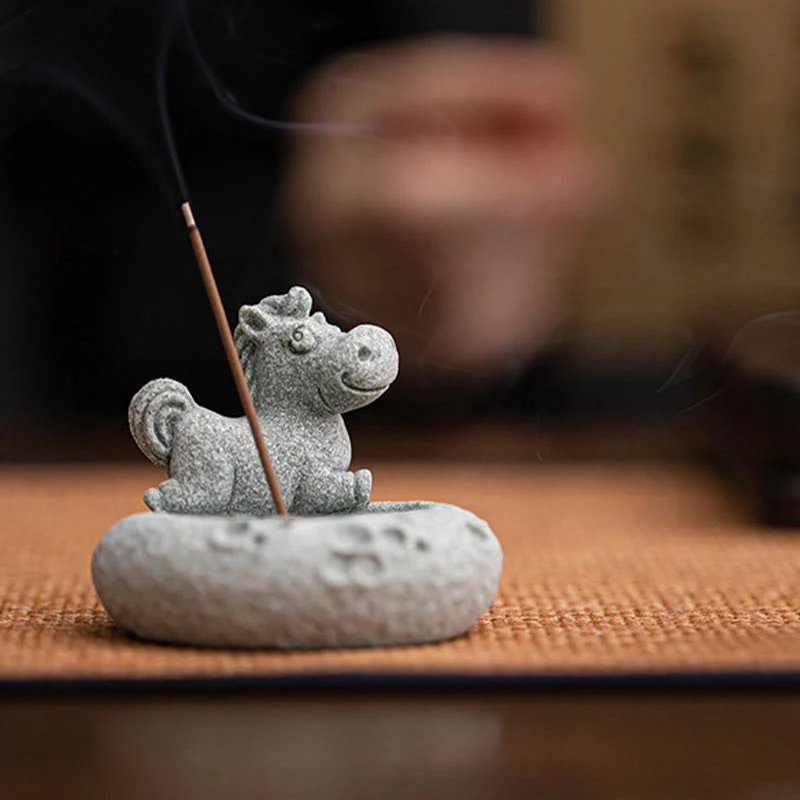 Buddha Stones Zodiaco cinese Bruciatore di incenso curativo Decorazione da scrivania - Image 34