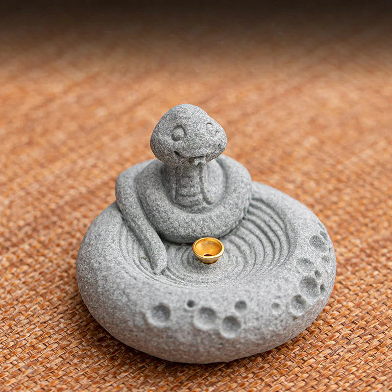 Buddha Stones Zodiaco cinese Bruciatore di incenso curativo Decorazione da scrivania - Image 4