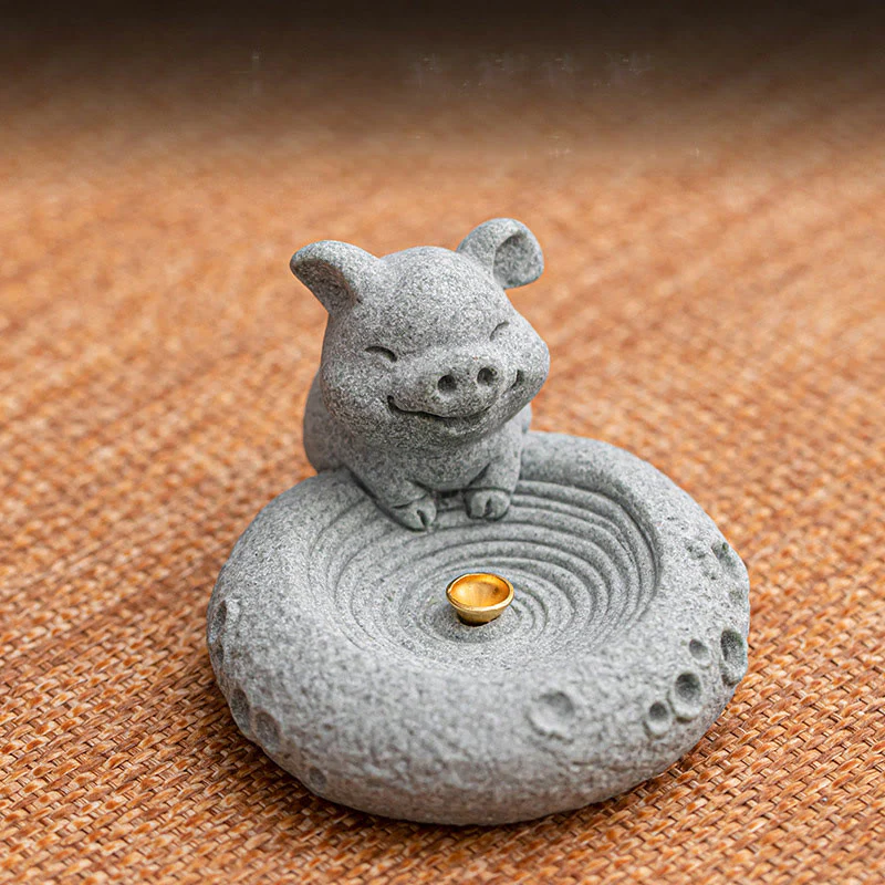 Buddha Stones Zodiaco cinese Bruciatore di incenso curativo Decorazione da scrivania - Image 45