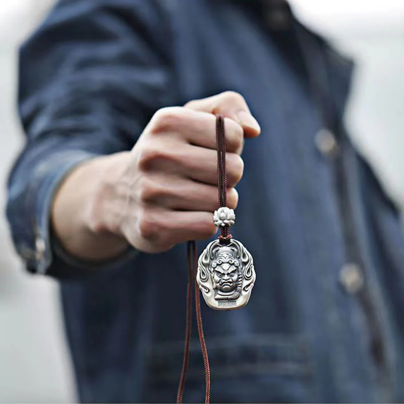 Buddha Stones Zodiaco cinese Buddha natale Om Mani Padme Hum Loto Compassione Collana pendente - Image 17
