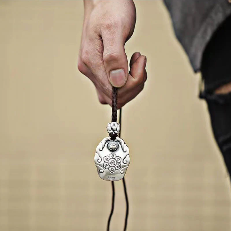 Buddha Stones Zodiaco cinese Buddha natale Om Mani Padme Hum Loto Compassione Collana pendente - Image 18