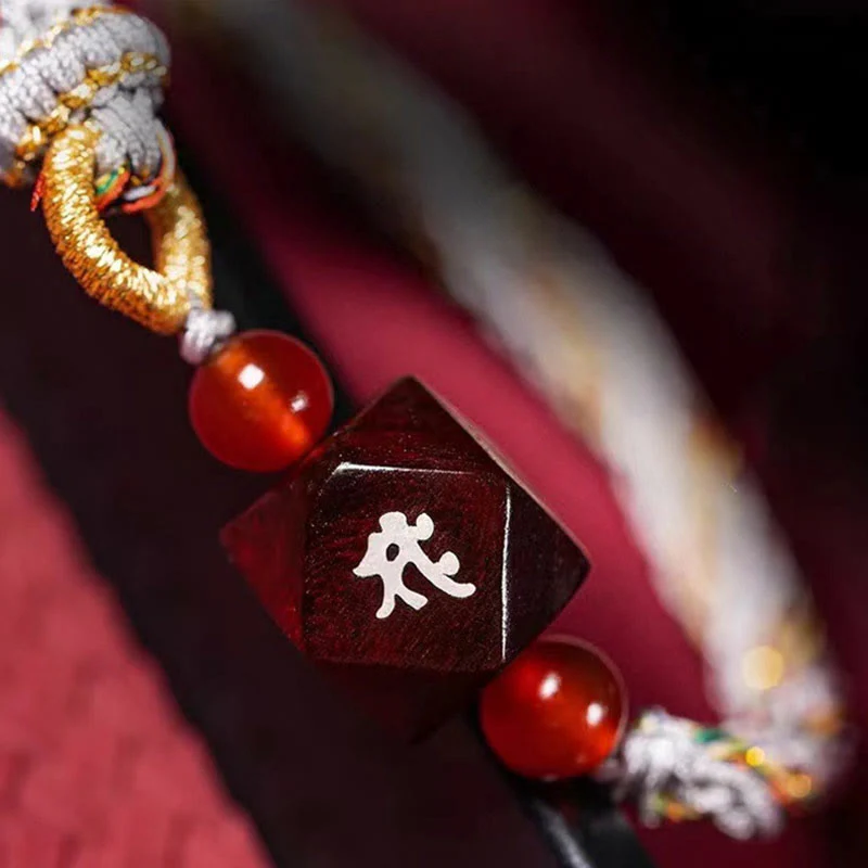 Buddha Stones Zodiaco cinese Buddha natale Piccola foglia Sandalo rosso Corda rossa Braccialetto di protezione - Image 13