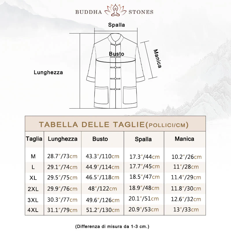 Camicia a maniche corte in cotone con bottoni a rana Buddha Stones, abito cinese Tang, abbigliamento da uomo con tasche - Image 6