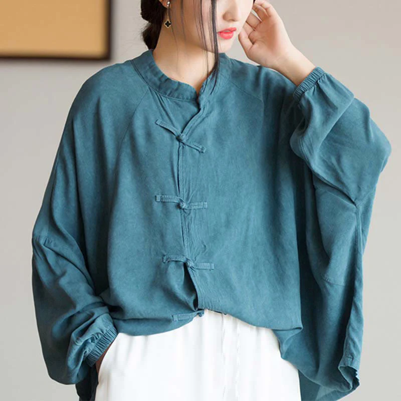 Camicia a maniche lunghe con bottoni a rana Buddha Stones, Zen Tai Chi, meditazione, giacca con abbigliamento Hanfu - Image 8