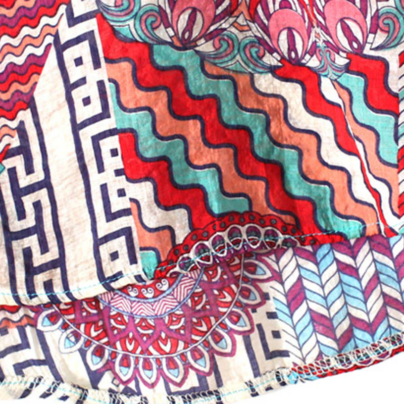 Camicia con mezza abbottonatura e mandala geometrico da donna Buddha Stones - Image 6