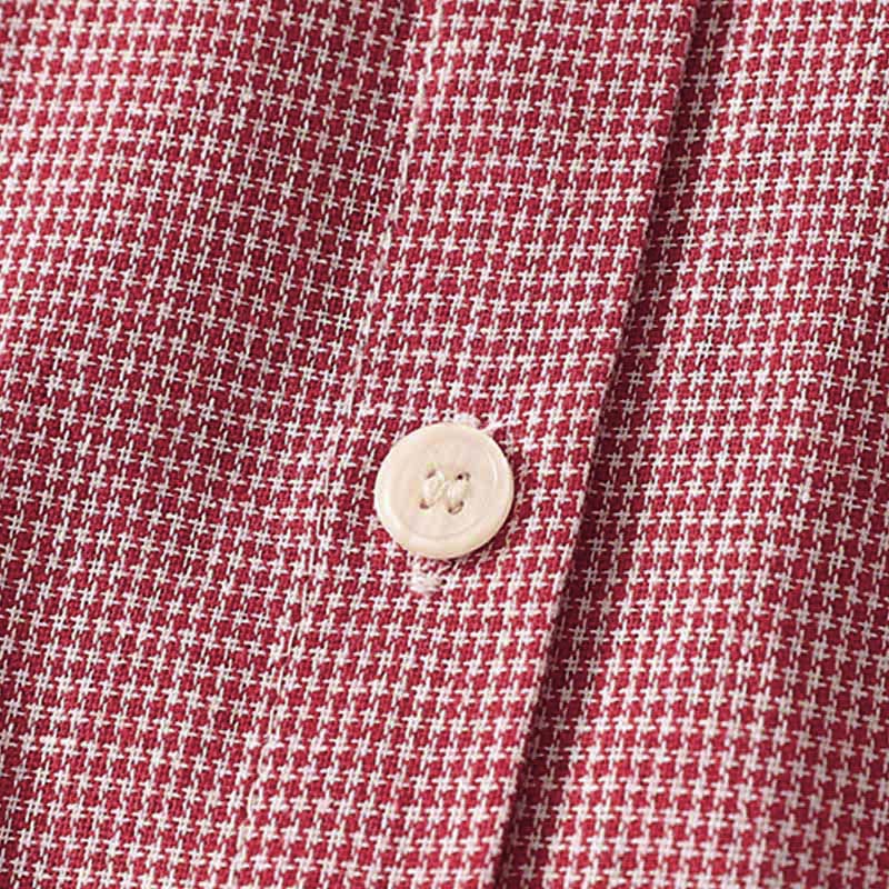 Camicia da donna a maniche lunghe con colletto rialzato, bottoni, ricamo a quadri con gatto e gattino, motivo Buddha Stones Fall - Image 12