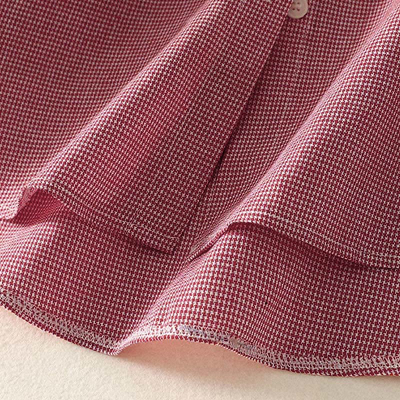 Camicia da donna a maniche lunghe con colletto rialzato, bottoni, ricamo a quadri con gatto e gattino, motivo Buddha Stones Fall - Image 14