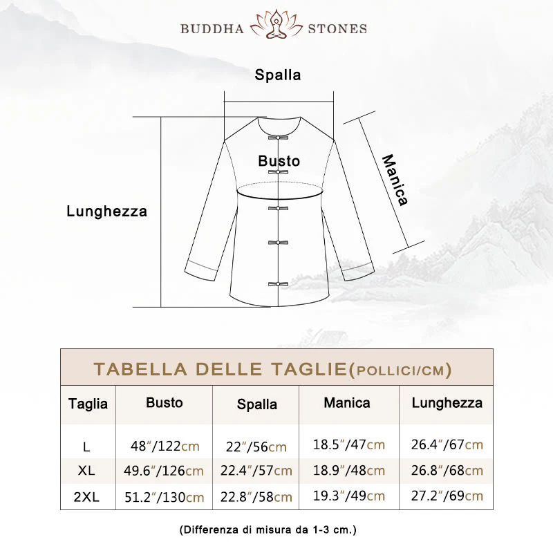 Camicia da donna a maniche lunghe con bottoni in tinta unita Buddha Stones - Image 6